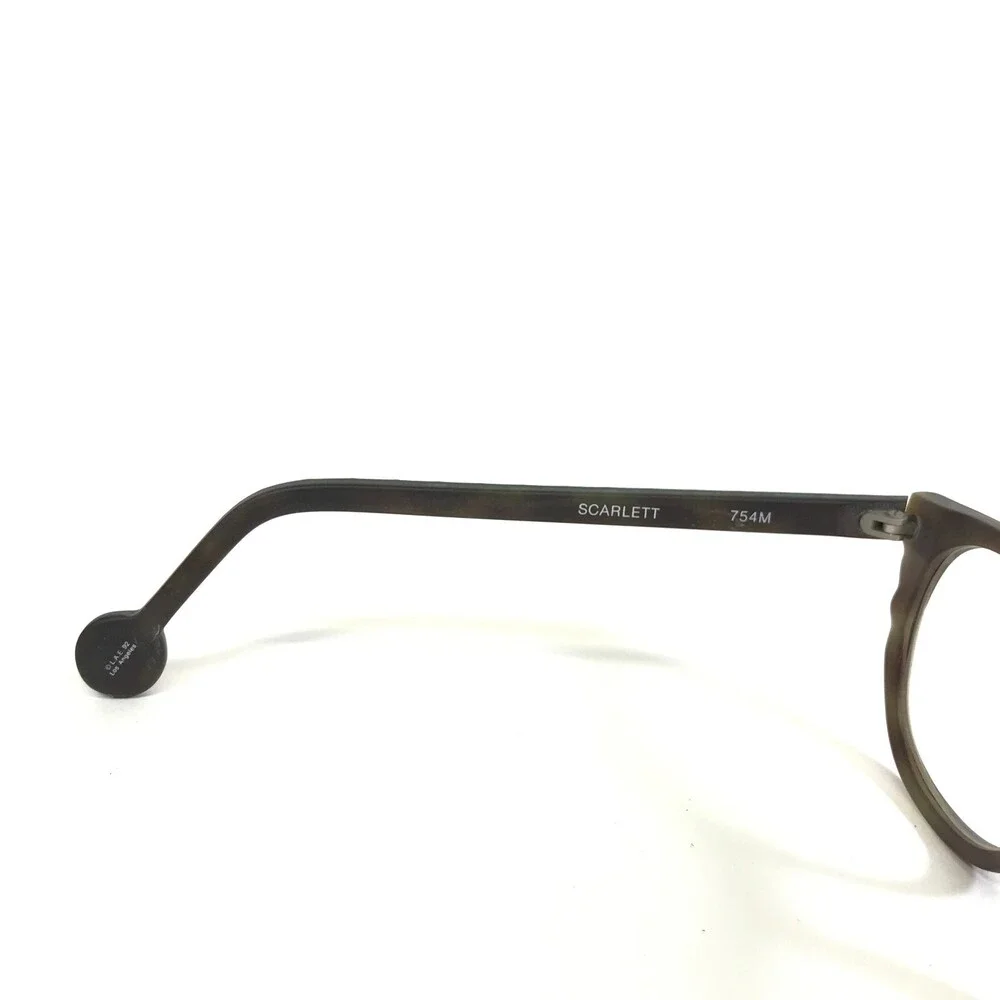 Vintage la Eyeworks Eyeglasses Frames SCARLETT 754M Matte Green Brown 48-20-130